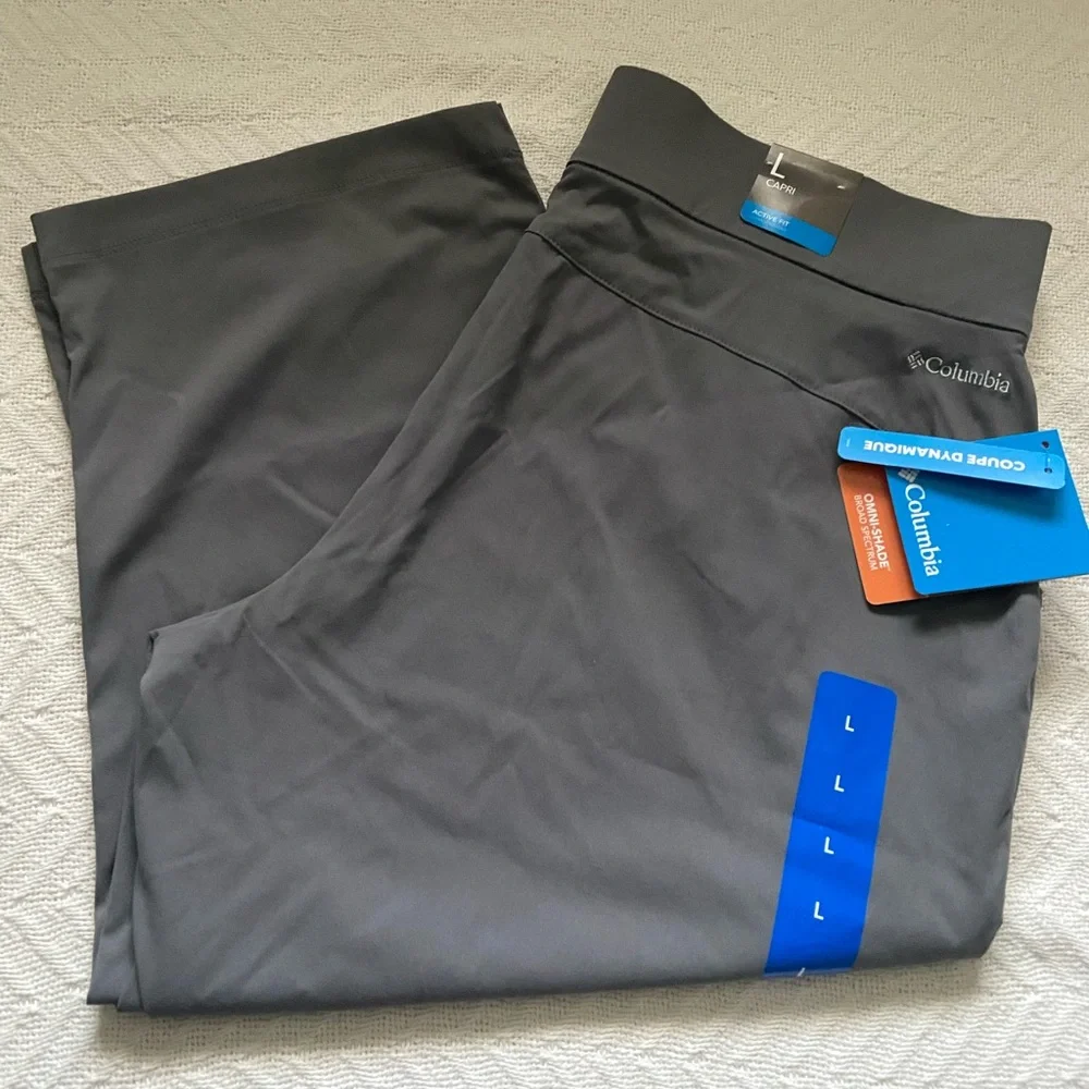 Columbia Women's Active Fit Omni-Shade Pull-On Capri Pants, City Gray - Picture 3 of 8